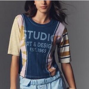 Anthropologie Pilcro Sliced Ballet Graphic Tee